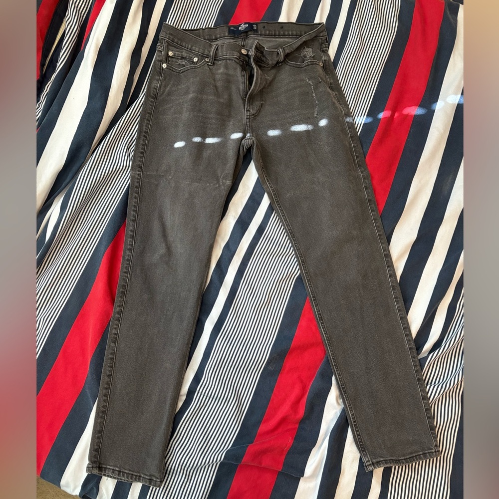 Hollister Men's Dark Gray Skinny Jeans